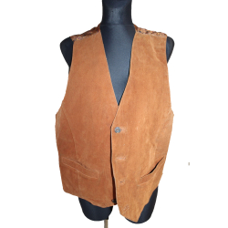 KAMIZELKA MOTOR SKÓRA MATERIAŁ OUTDOOR rozm. M